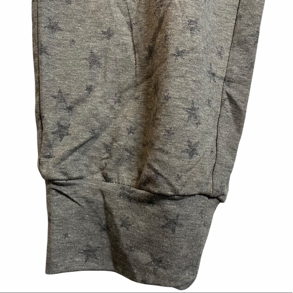 Knox Rose Grey Stars Jogging Pants Elastic Drawstring Waistband Large - Picture 6 of 8